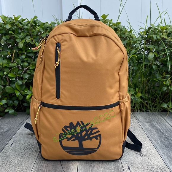 Timberland Women’s Backpack Wheat Tan Big Logo - Picture 3 of 12